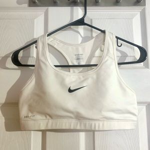 Nike White Sports Bra